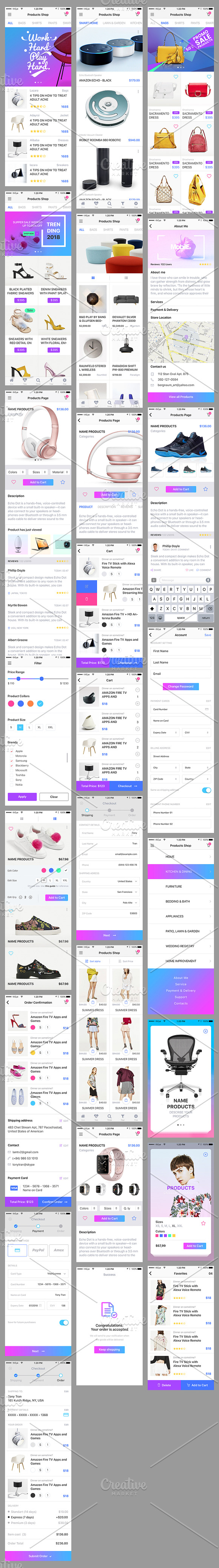 Mobile Theme UI/UX Kit in UI Kits and Libraries - product preview 5