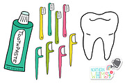 Dentist Clip Art:  Teeth