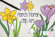 Spring Flower Clip Art Illustrations