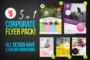 Corporate Flyers Psd Template 5 in 1