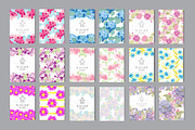 15 Floral Card Templates +4 Patterns