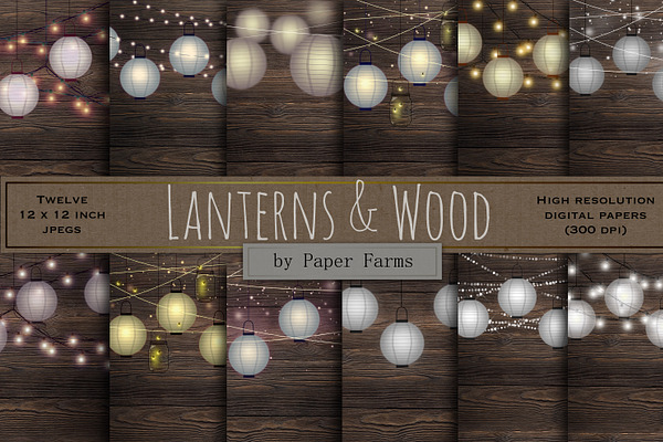 Lanterns and wood