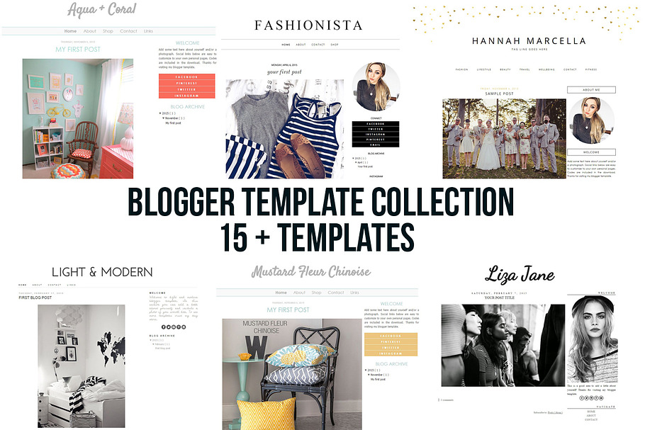 blogger blogspot template collection in Website Templates - product preview 8