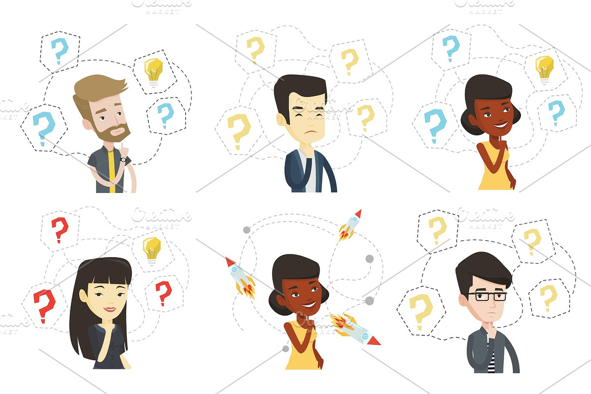 Vector set of business characters. in Illustrations - product preview 8