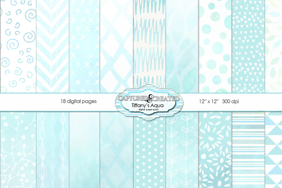 Tiffany's Aqua Paper Pack 18