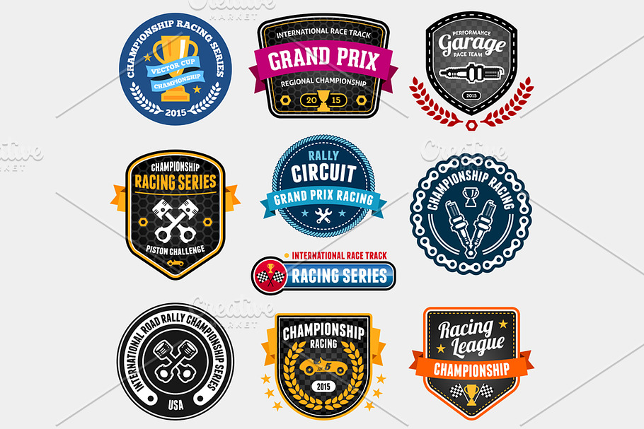 Racing emblems in Graphics - product preview 8