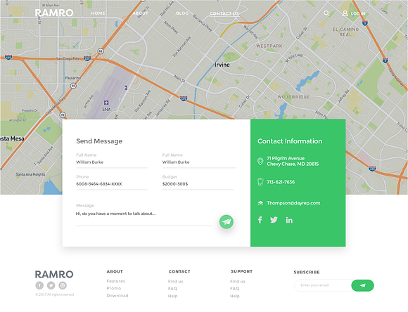 Ramro Web UI Kit - Contact us in UI Kits and Libraries - product preview 2