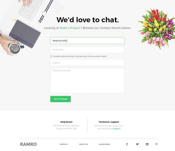 Ramro Web UI Kit - Contact us in UI Kits and Libraries - product preview 6