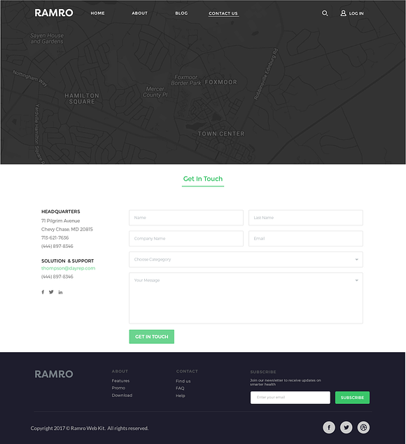 Ramro Web UI Kit - Contact us in UI Kits and Libraries - product preview 8
