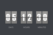 Flip Countdown timer