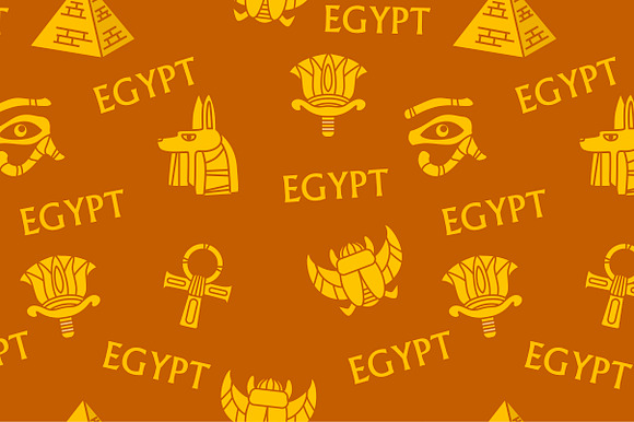 Set egyptian icons and textures in Web Elements - product preview 4