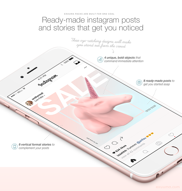 Instagram Pack | BERRY DOLL in Instagram Templates - product preview 2