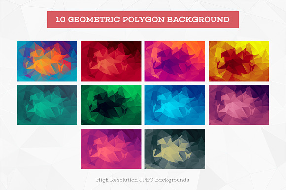 80 Polygon Background | Price Drop! in Textures - product preview 7