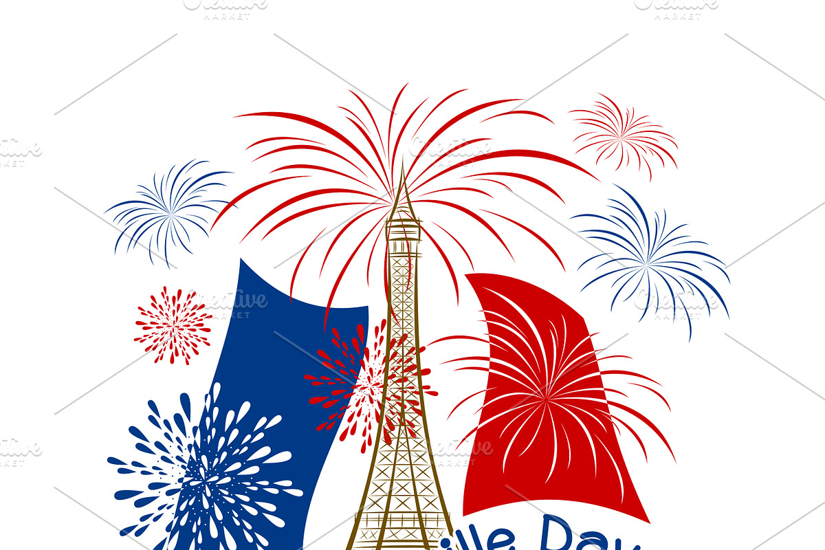 14 july bastille day france in Illustrations - product preview 8