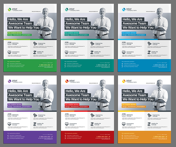 Corporate Flyer Pack in Flyer Templates - product preview 4