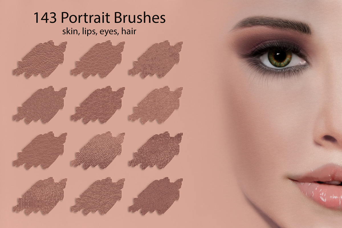 Portrait Brushes for DigitalPainting in Photoshop Brushes - product preview 8
