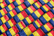 Romania Flag Urban Grunge Pattern