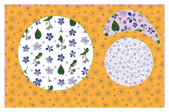 Forget-me-not Patterns in Patterns - product preview 2