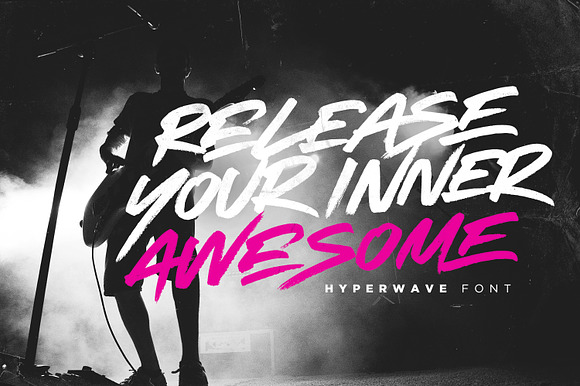 HYPERWAVE Marker Font in Graffiti Fonts - product preview 5