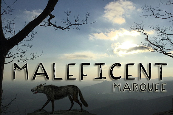 Maleficent Marquee Menacing Typeface in Display Fonts - product preview 3