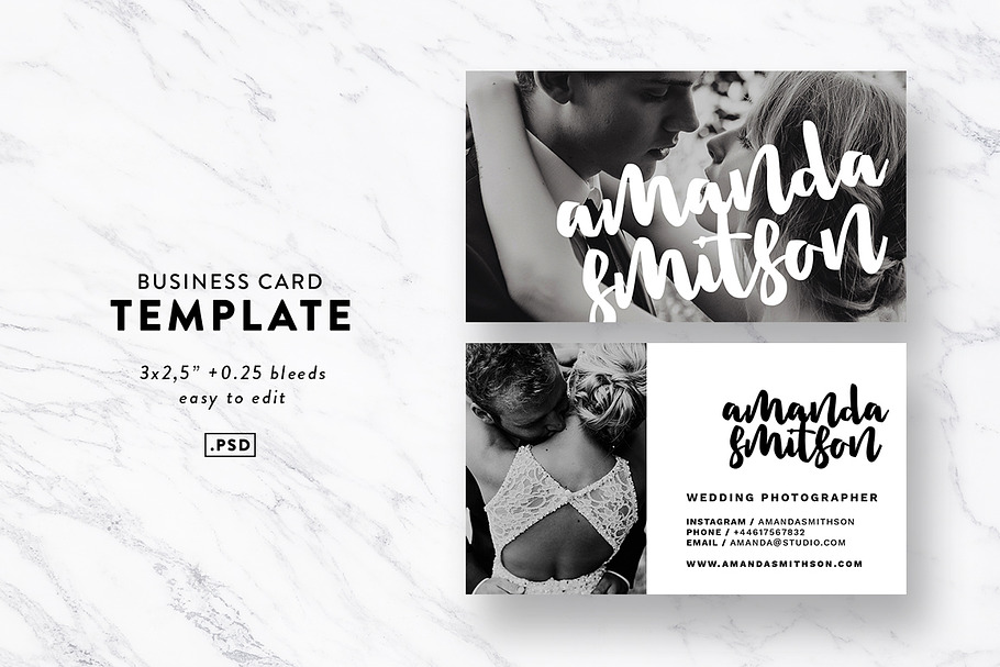 Typography Business Card Template