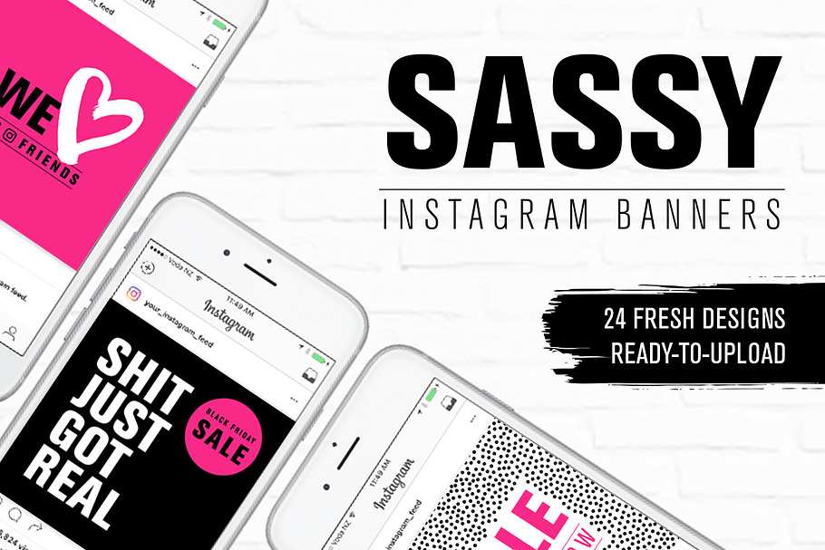 Sassy Website & Instagram Banners in Instagram Templates - product preview 8