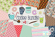 Coffee Pattern & Illustration Bundle