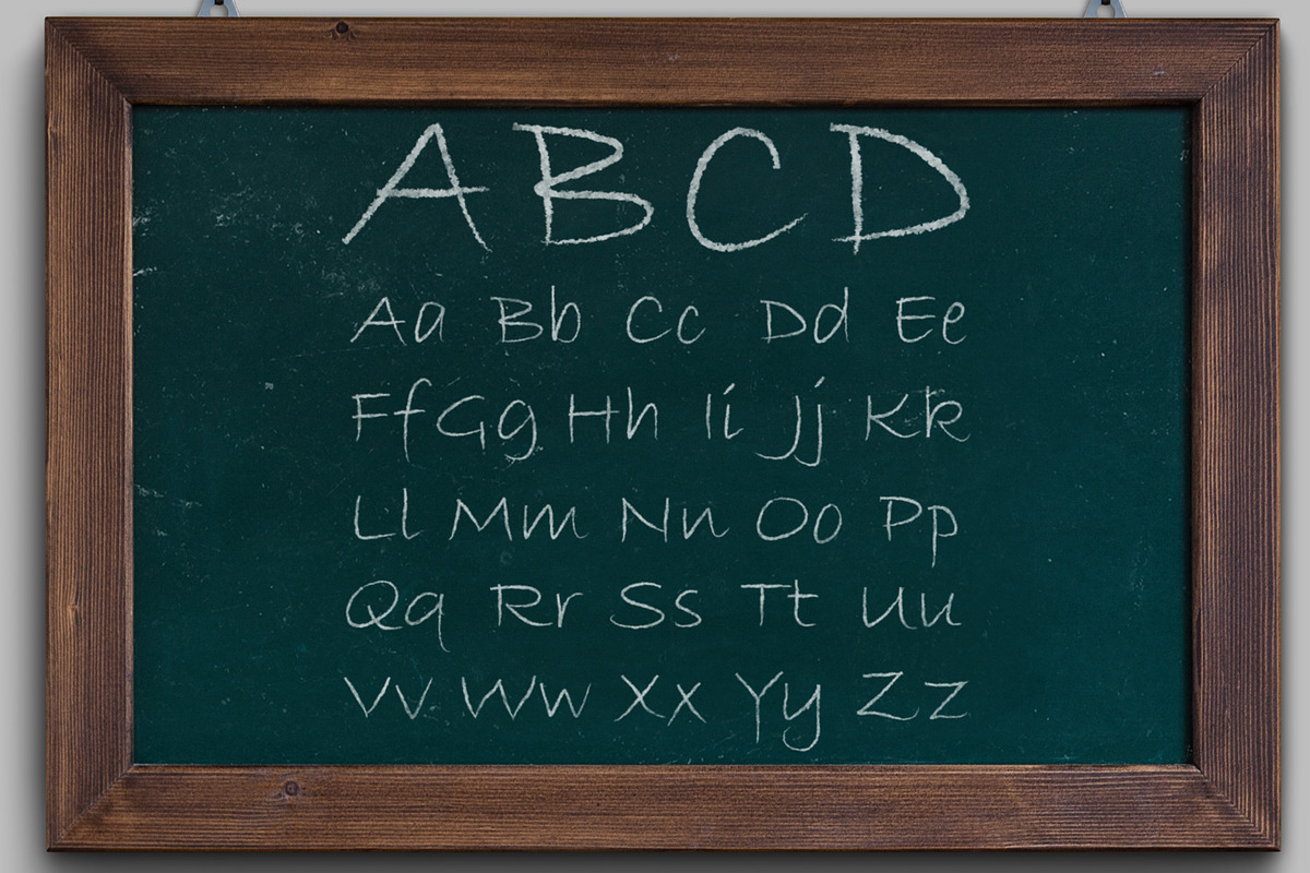  font. a piece of chalk in Chalkboard Fonts - product preview 8