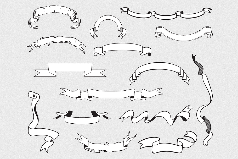 Banners & Ribbons Vector Pack in Objects - product preview 8