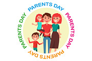 Parents' Day Poster with Circle Inscription