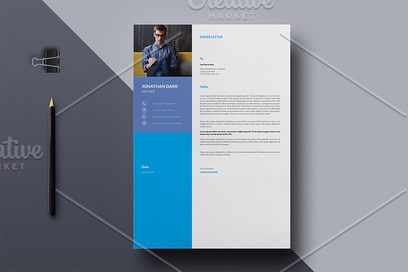 Clean Resume Template-V32 in Resume Templates - product preview 1