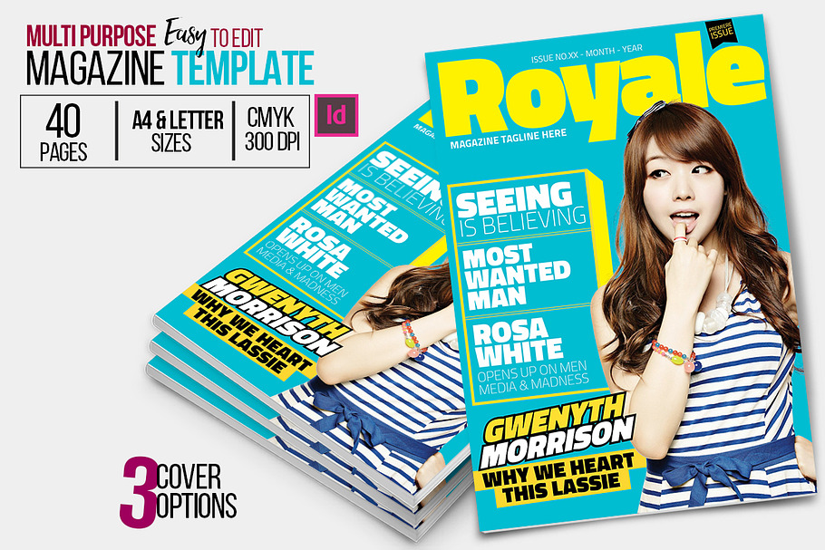 Indesign Magazine Template in Magazine Templates - product preview 8