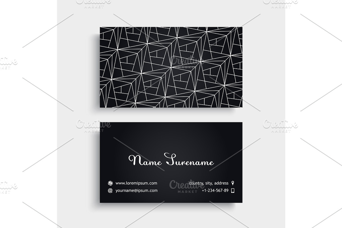 Business Card. Vintage decorative elements in Textures - product preview 8