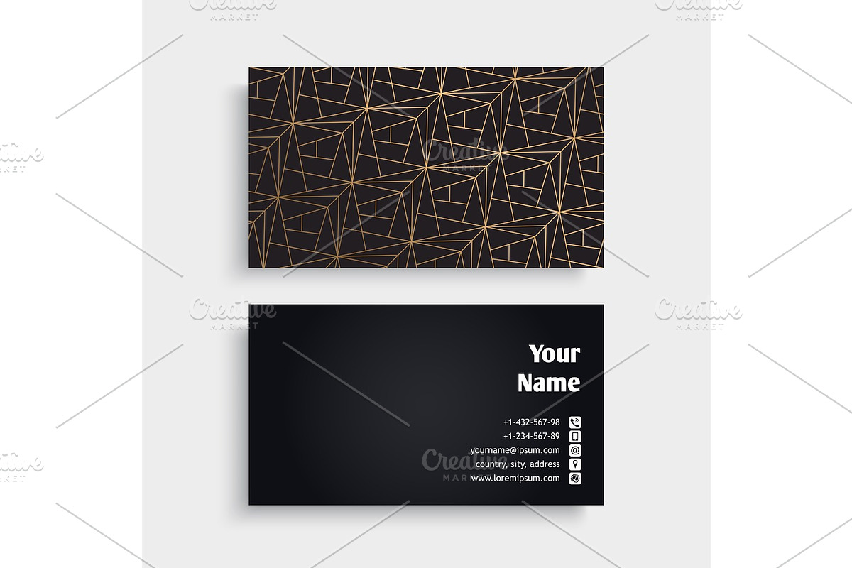 Business Card. Vintage decorative elements in Textures - product preview 8