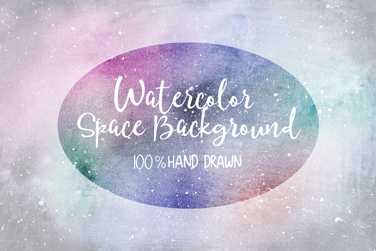 Watercolor Space Background in Textures - product preview 8
