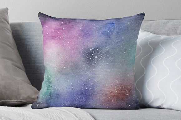 Watercolor Space Background in Textures - product preview 2