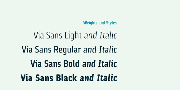 Via Sans in Sans-Serif Fonts - product preview 2