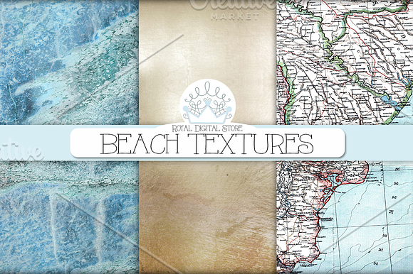 BEACH TEXTURES digital paper in Textures - product preview 1