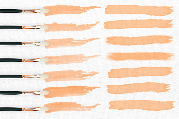 Watercolor Brushes and Shapes in Photoshop Brushes - product preview 3
