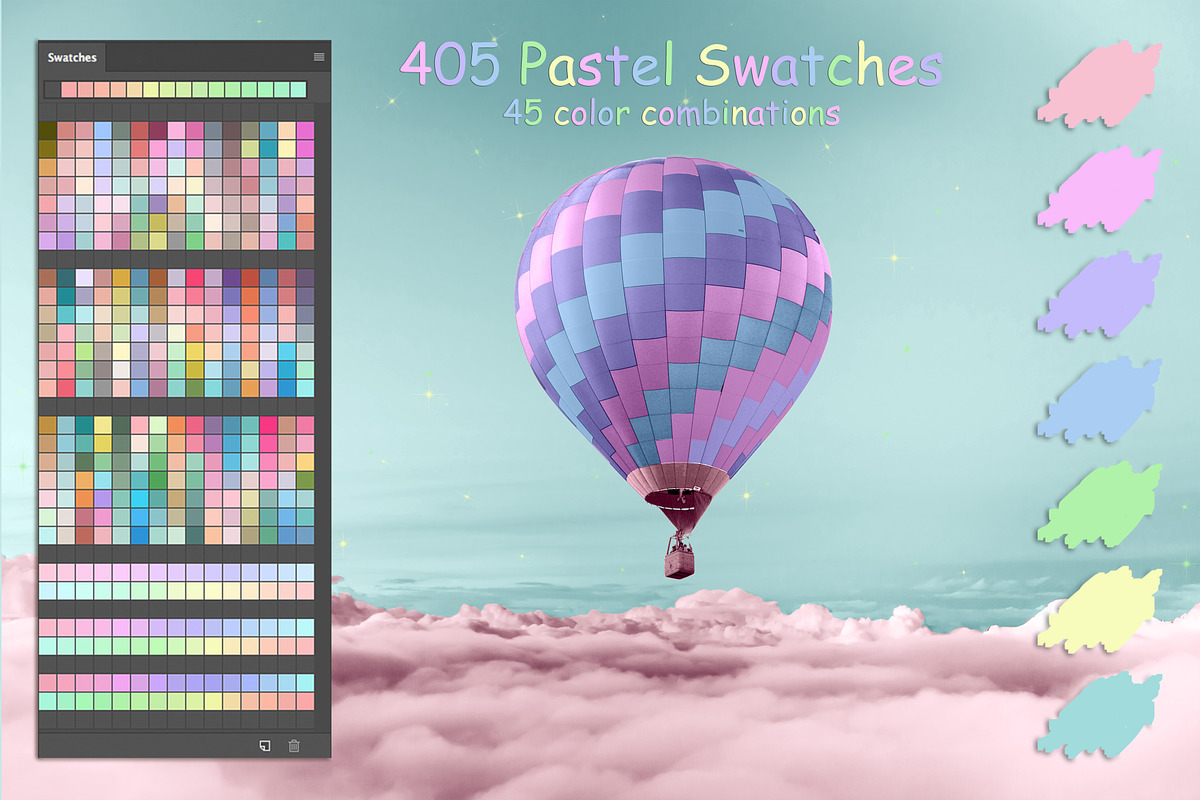 Pastel Colors Swatches in Photoshop Brushes - product preview 8