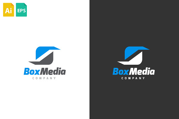 Box Media Logo in Logo Templates - product preview 1
