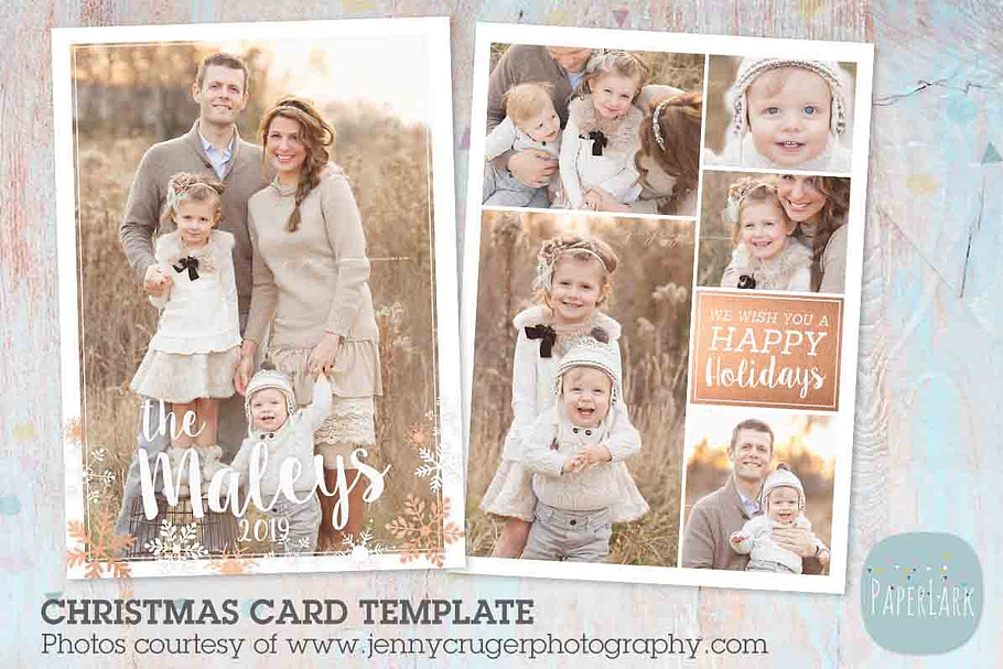 AC068 Christmas Card in Postcard Templates - product preview 8