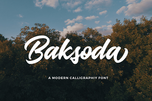 Baksoda in Script Fonts - product preview 3