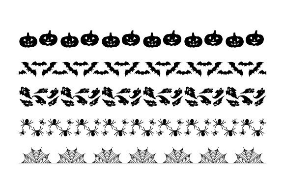 Halloween Pattern Brushes in Photoshop Brushes - product preview 1