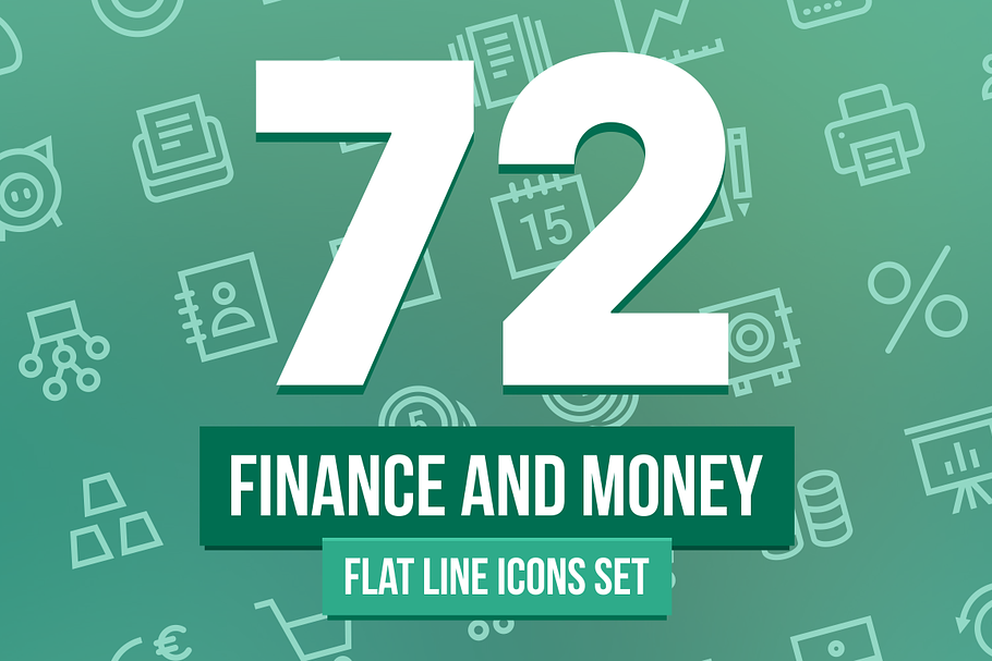 Finance and Money Line Icons Set