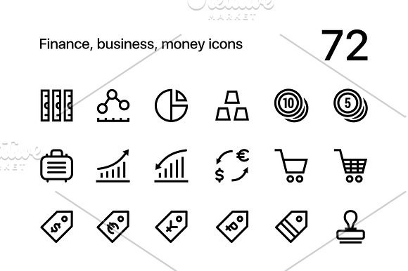 Finance and Money Line Icons Set in Money Icons - product preview 2