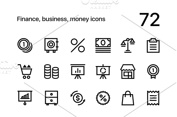 Finance and Money Line Icons Set in Money Icons - product preview 4