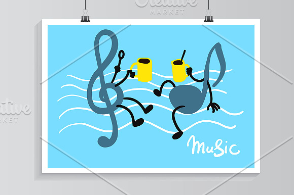 Music and coffee. in Illustrations - product preview 3