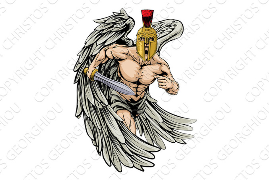 Angel fighter in Illustrations - product preview 8