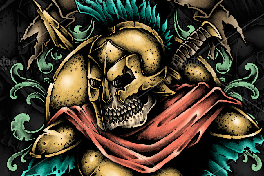 Undead Spartan in Illustrations - product preview 8